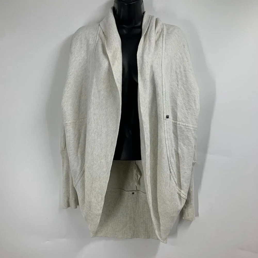 Aritzia Wilfred Women's Open Front Sweatshirt Swing‎ Shawl Cardigan Size XXS